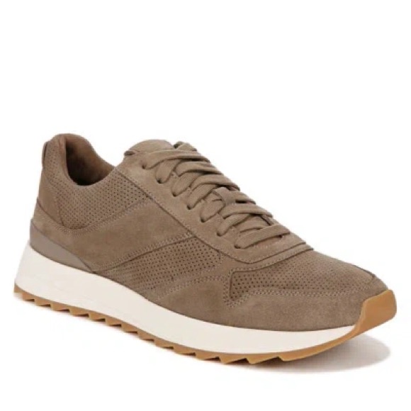 Vince Edric Perforated Suede Oxford Sneakers Lace Up Casual Shoes Sz 11